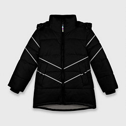 Куртка зимняя для девочки Олимпийка Андрея из пацанов, цвет: 3D-светло-серый