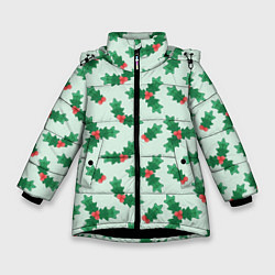 Зимняя куртка для девочки Рождественская омела
