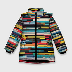 Куртка зимняя для девочки Настроечная таблицаа, цвет: 3D-черный