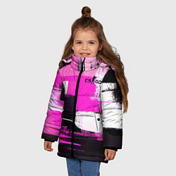 Куртка зимняя для девочки Counter Strike - shooter, цвет: 3D-черный — фото 2