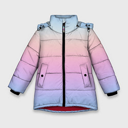 Зимняя куртка для девочки Легкий голографический градиент