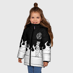 Куртка зимняя для девочки Tom Clancy raimbow six fire, цвет: 3D-черный — фото 2