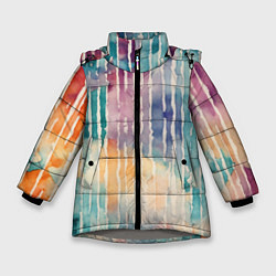 Куртка зимняя для девочки Тридцать три полоски, цвет: 3D-светло-серый