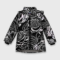 Зимняя куртка для девочки Цветочные паттерны