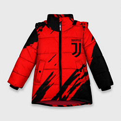 Зимняя куртка для девочки Juventus краски спорт фк
