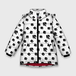 Зимняя куртка для девочки Roblox pattern