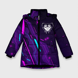 Зимняя куртка для девочки Poppy Playtime neon gaming