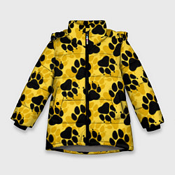 Зимняя куртка для девочки Dogs paws