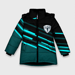 Зимняя куртка для девочки Tesla sport geometry car