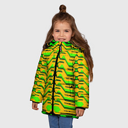 Куртка зимняя для девочки Броня сайрекса мк v2, цвет: 3D-красный — фото 2