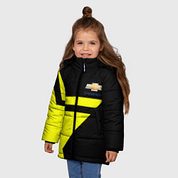 Куртка зимняя для девочки Chevrolet yellow star, цвет: 3D-светло-серый — фото 2