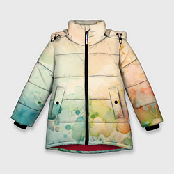 Зимняя куртка для девочки Светлая акварель