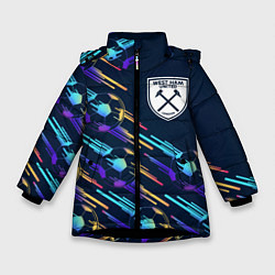 Зимняя куртка для девочки West Ham градиентные мячи