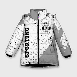 Зимняя куртка для девочки Sporting sport на светлом фоне вертикально