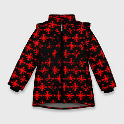 Куртка зимняя для девочки Farcry текстура юбисофт гейм, цвет: 3D-светло-серый