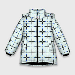 Куртка зимняя для девочки Линии плюс, цвет: 3D-черный