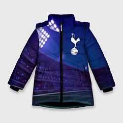 Куртка зимняя для девочки Tottenham ночное поле, цвет: 3D-черный