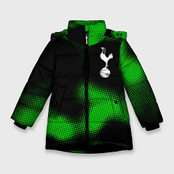 Куртка зимняя для девочки Tottenham sport halftone, цвет: 3D-черный