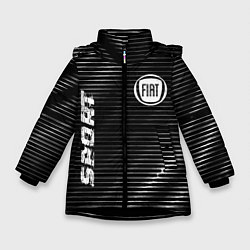 Куртка зимняя для девочки Fiat sport metal, цвет: 3D-черный