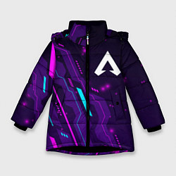Зимняя куртка для девочки Apex Legends neon gaming