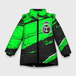 Зимняя куртка для девочки Real Madrid sport green