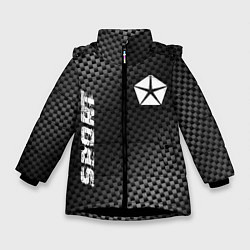 Куртка зимняя для девочки Jeep sport carbon, цвет: 3D-черный
