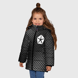 Куртка зимняя для девочки Jeep sport carbon, цвет: 3D-черный — фото 2
