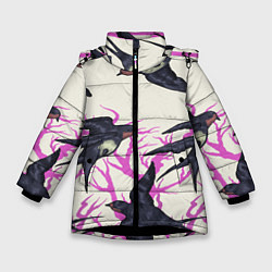 Зимняя куртка для девочки Migratory birds