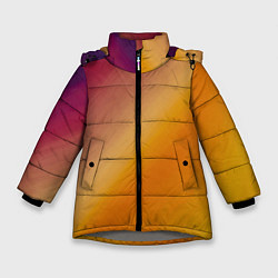 Куртка зимняя для девочки Абстракция солнечный луч, цвет: 3D-светло-серый