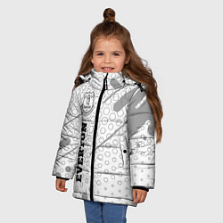 Куртка зимняя для девочки Everton sport на светлом фоне по-вертикали, цвет: 3D-черный — фото 2
