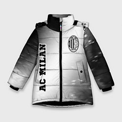 Зимняя куртка для девочки AC Milan sport на светлом фоне вертикально