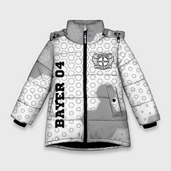 Куртка зимняя для девочки Bayer 04 sport на светлом фоне вертикально, цвет: 3D-черный