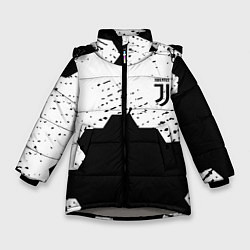 Зимняя куртка для девочки Juventus hexagon black sport