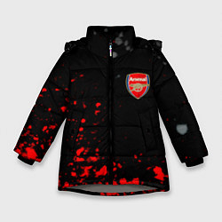 Куртка зимняя для девочки Arsenal spash, цвет: 3D-светло-серый