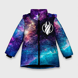 Куртка зимняя для девочки Dead Space space game, цвет: 3D-черный