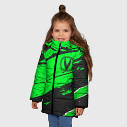 Куртка зимняя для девочки Changan sport green, цвет: 3D-черный — фото 2