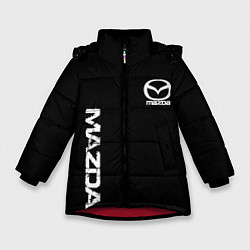 Зимняя куртка для девочки Mazda white logo