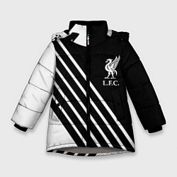 Куртка зимняя для девочки Liverpool sport fc geometry, цвет: 3D-светло-серый