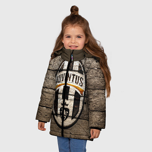 Зимняя куртка для девочки Juventus / 3D-Черный – фото 3