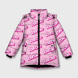 Куртка зимняя для девочки Barbie Pattern, цвет: 3D-черный