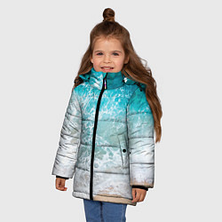 Куртка зимняя для девочки Берег, цвет: 3D-черный — фото 2