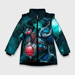 Куртка зимняя для девочки Storm Spirit, цвет: 3D-черный