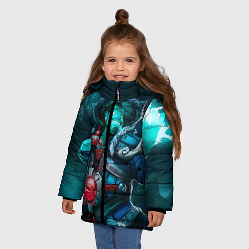 Зимняя куртка для девочки Storm Spirit / 3D-Черный – фото 3