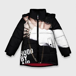 Куртка зимняя для девочки BTS: Hood by air, цвет: 3D-красный