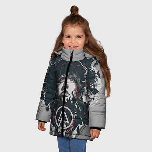Зимняя куртка для девочки Linkin Park: My Style / 3D-Черный – фото 3
