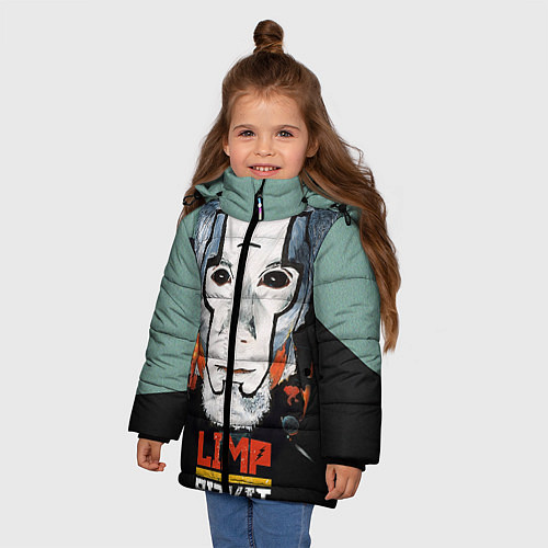 Зимняя куртка для девочки Limp Bizkit: Faith Face / 3D-Черный – фото 3