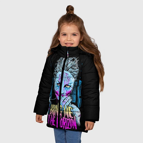 Зимняя куртка для девочки BMTH: Acid Girl / 3D-Черный – фото 3