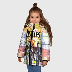 Куртка зимняя для девочки The Beatles: Colour Spray, цвет: 3D-черный — фото 2