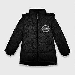 Куртка зимняя для девочки Nissan, цвет: 3D-черный
