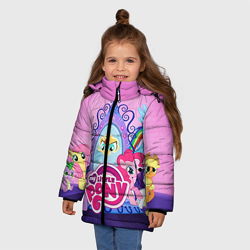 Зимняя куртка для девочки My Little Pony / 3D-Черный – фото 3